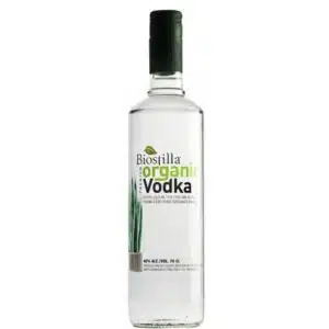 Fles Biostilla Premium Organic Vodka.