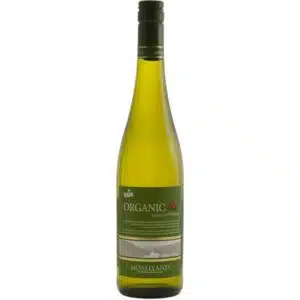 Fles Moselland Organic zoete witte wijn.