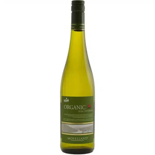 Fles Moselland Organic zoete witte wijn.