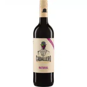 Fles Caballero Andante Tinto (sulfietarme) wijn.