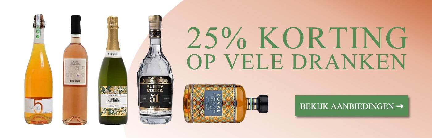 De Groene Slijter 25% Korting Banner.