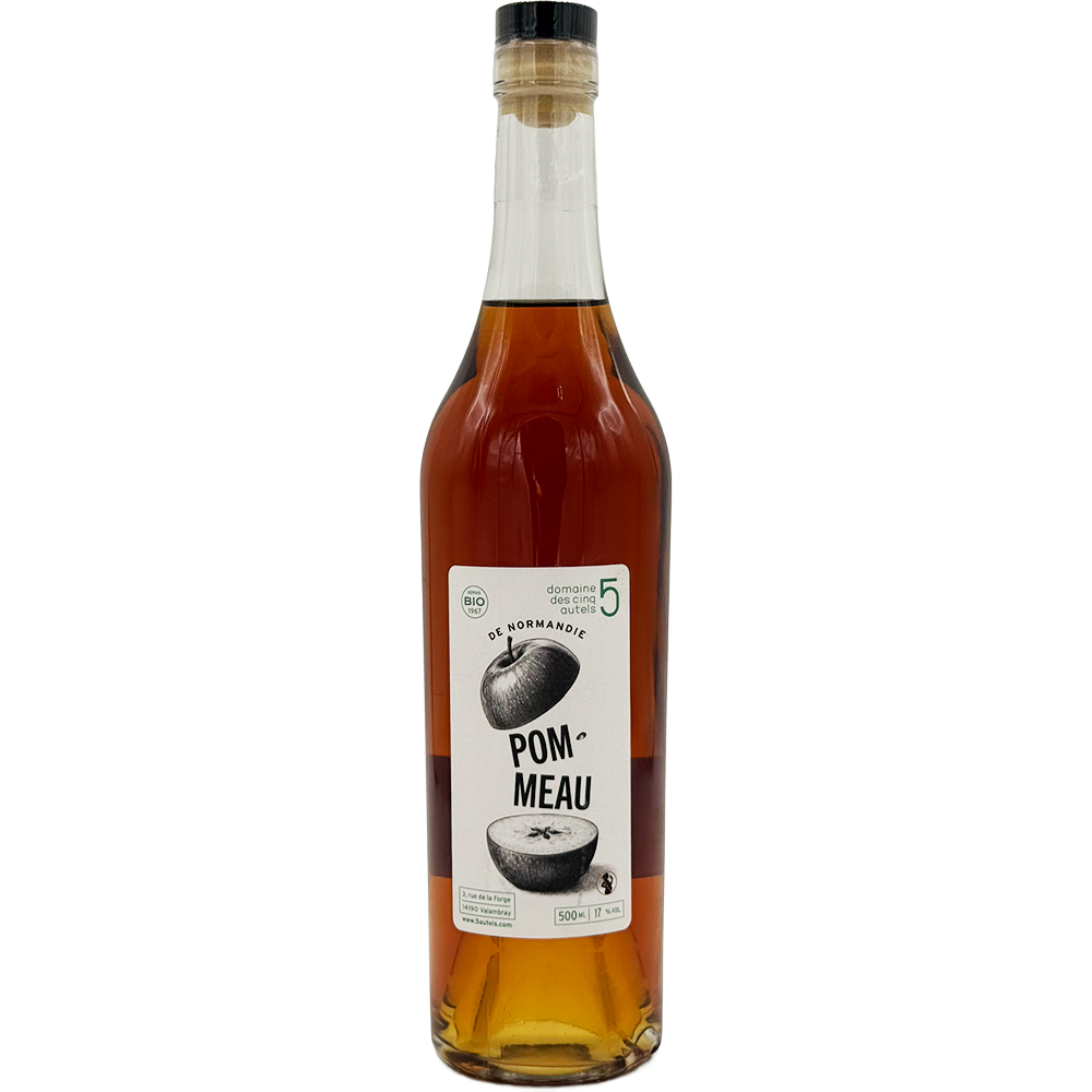 5 Autels Pommeau 50cl biologische pommeau uit Normandië van Calvados en appelsap