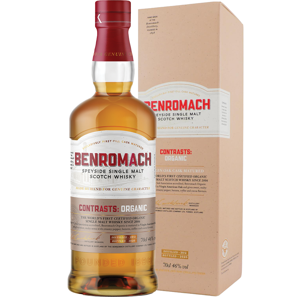 Benromach Organic Single Malt Whisky 2012 70cl biologische single malt whisky uit Schotland