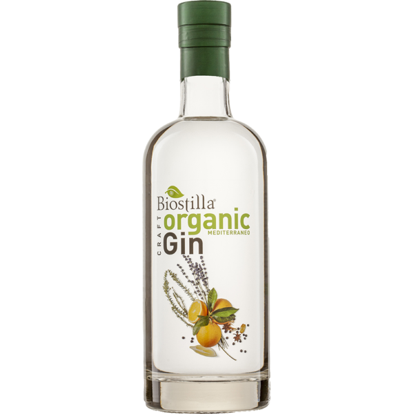 Biostilla Organic Gin Mediterraneo 70cl biologische gin uit Italië