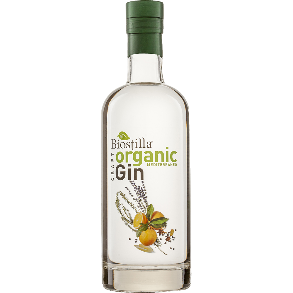 Biostilla Organic Gin Mediterraneo 70cl biologische gin uit Italië