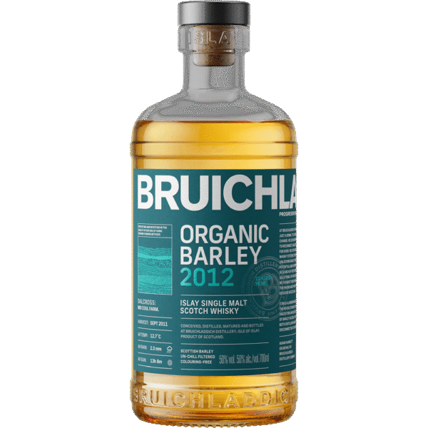 Biologische Schotse single malt whisky Bruichladdich Organic Barley uit Islay