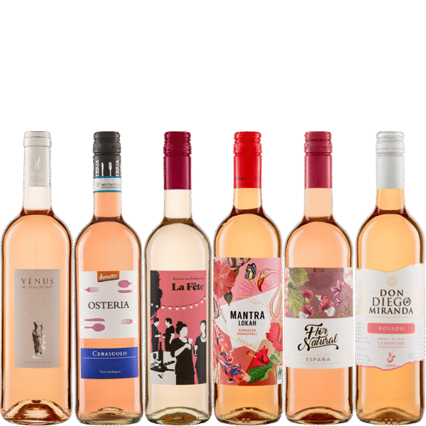 Wijnpakket Biologische Rosé met 6 flessen frisse, fruitige roséwijn