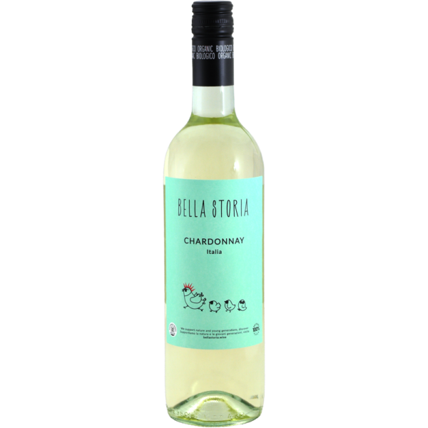 Bella Storia Chardonnay biologische witte wijn uit Italië