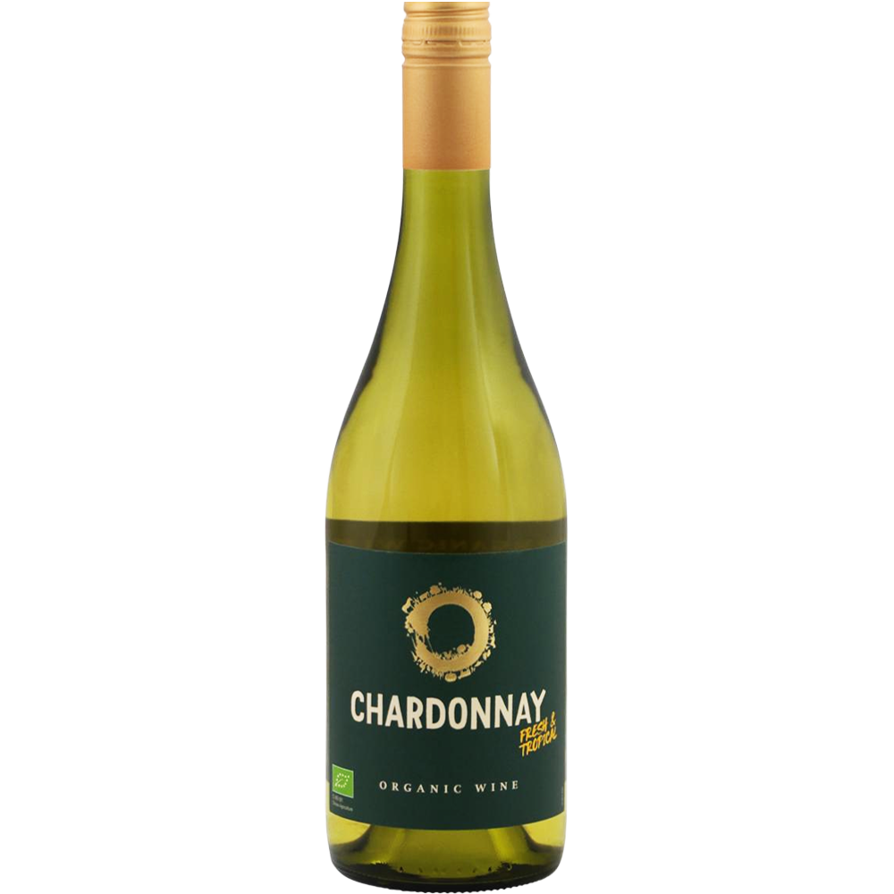 Emiliana O Chardonnay 75cl biologische Chardonnay uit Chili vegan en fair trade witte wijn