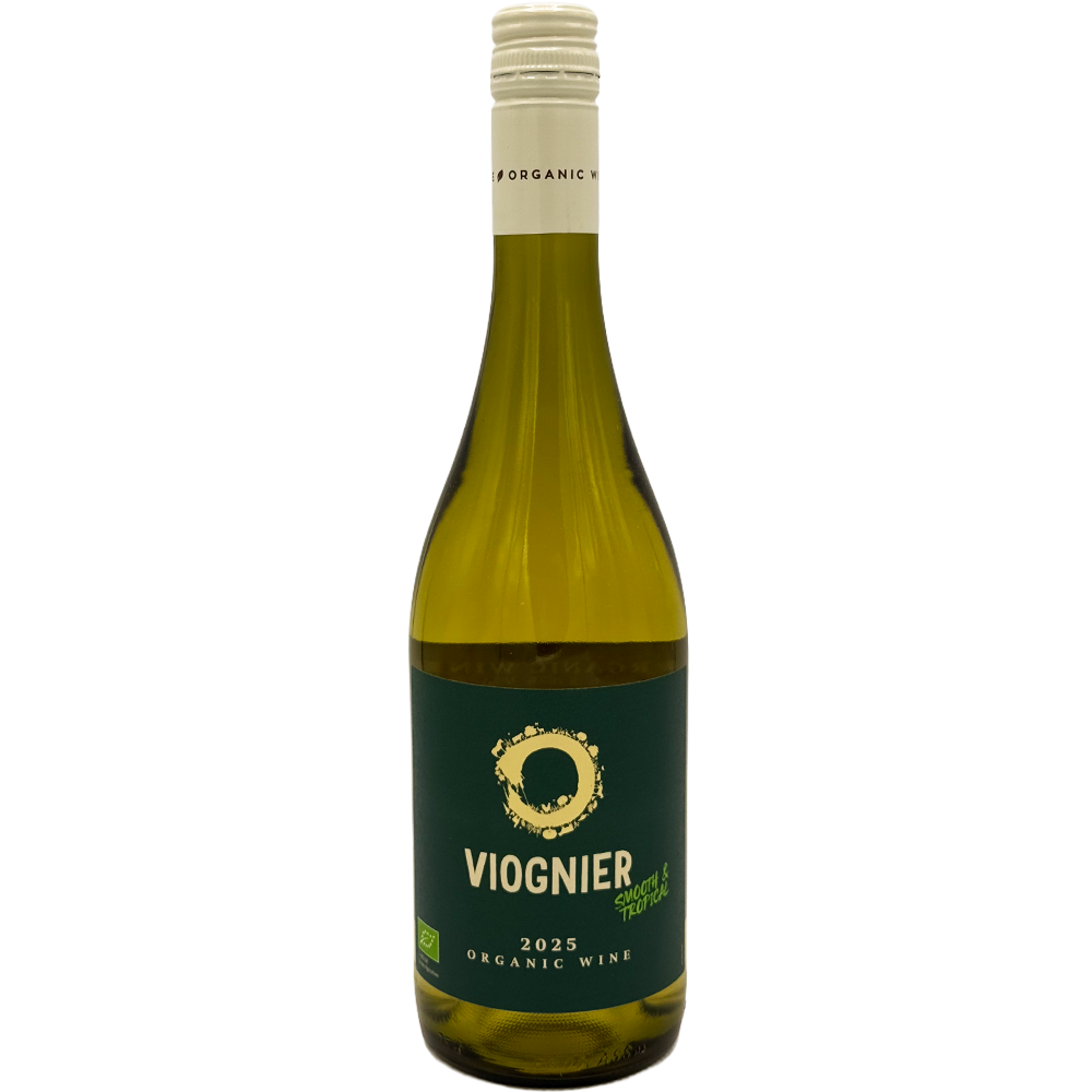 Emiliana O Viognier biologische witte wijn uit Chili met tropisch fruit en florale tonen