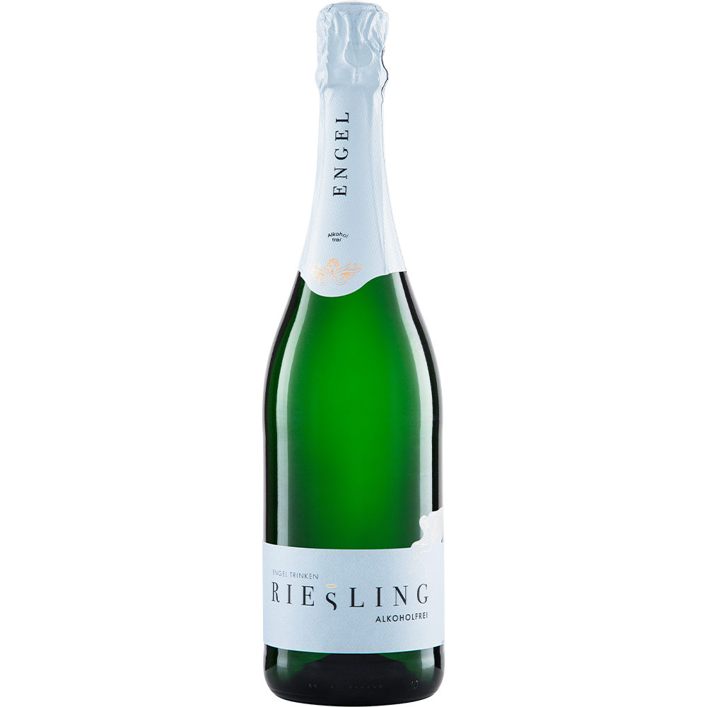 Fles Engel Riesling Alcoholvrij – biologische alcoholvrije mousserende wijn van Riesling