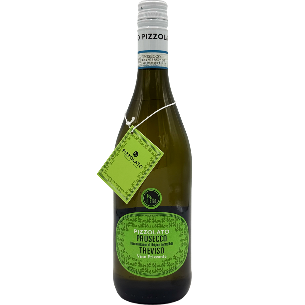 Biologische prosecco van Glera druiven uit Treviso Italië met frisse tonen van groene appel en citrus