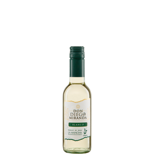 Don Diego Blanco 250ml biologische witte wijn in klein flesje