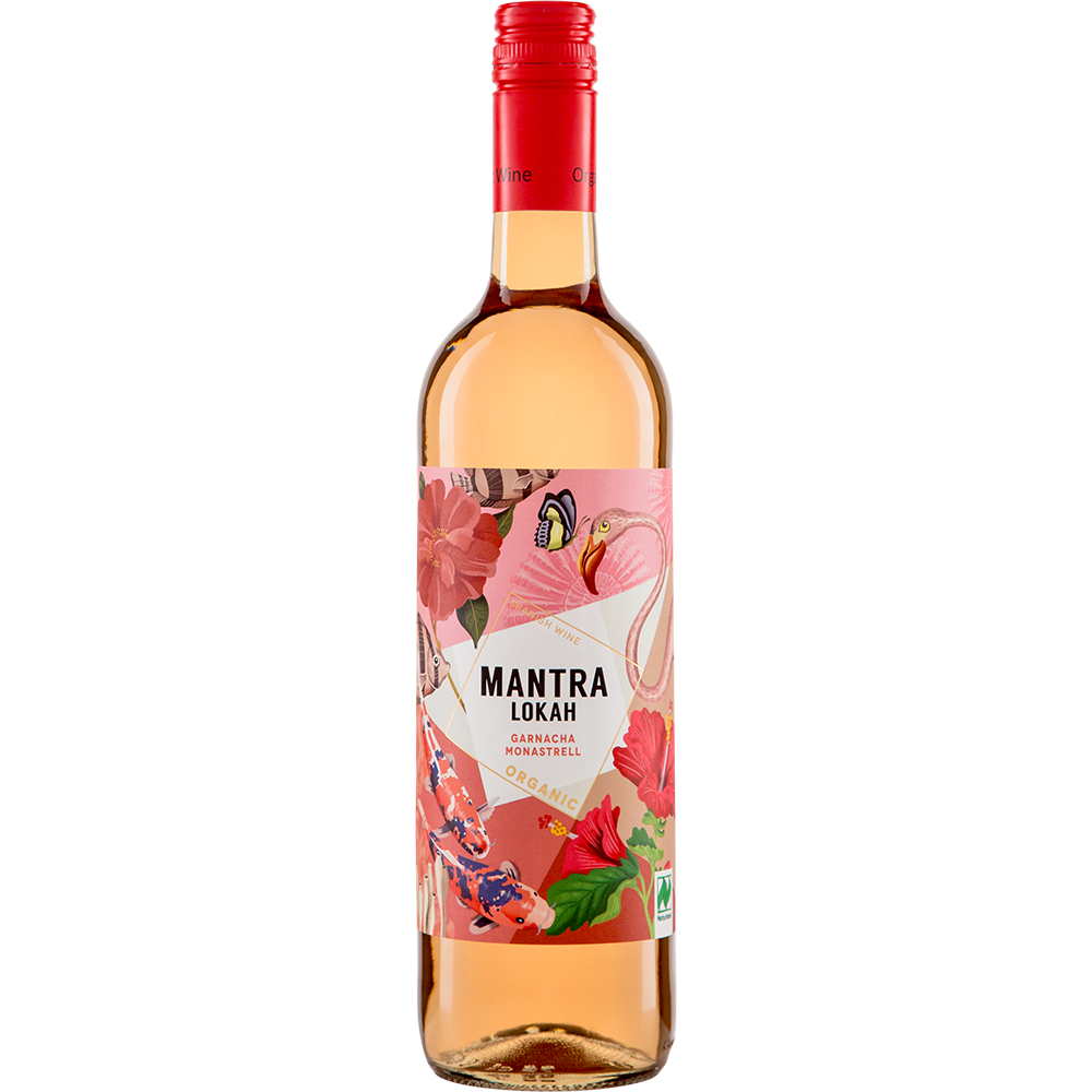 Fles Mantra Lokah Garnacha-Monastrell Rosé 2024 biologische roséwijn