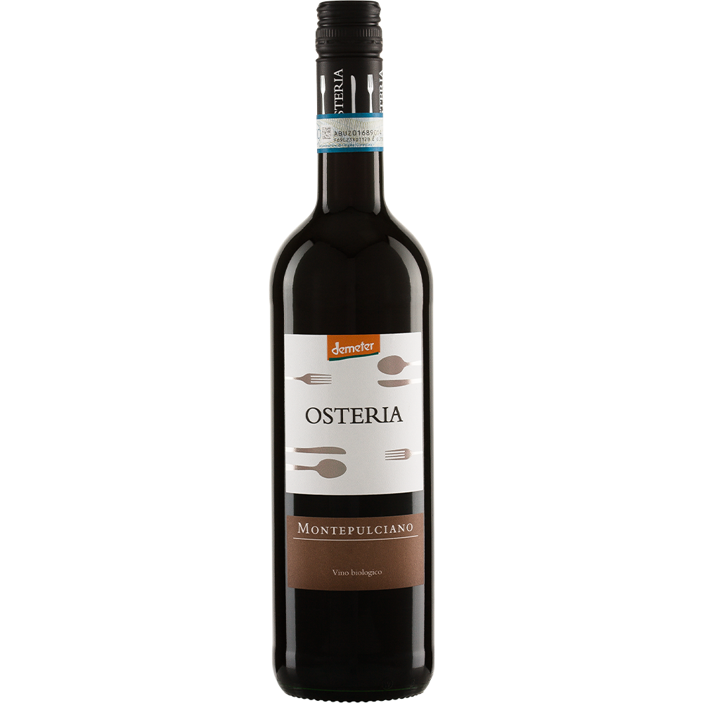 Fles Osteria Montepulciano 2022 – Biodynamische rode wijn uit de Abruzzen