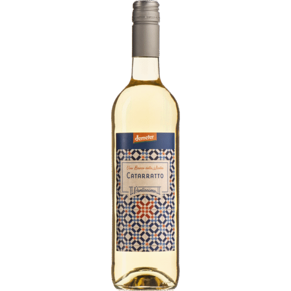 Fles Pontissimo Catarratto 75cl – Biodynamische Catarratto witte wijn uit Sicilië