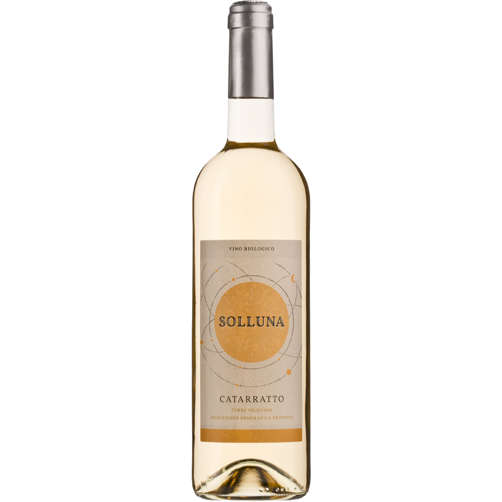 Fles Solluna Catarratto biologische witte wijn uit Abruzzo