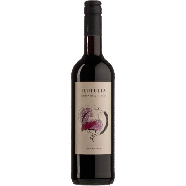 Fles Tertulia Tempranillo-Syrah 75cl – Biologische Tempranillo rode wijn uit Spanje