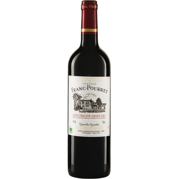 Château Franc-Pourret St-Émilion Grand Cru 2022 biologische rode wijn Frankrijk