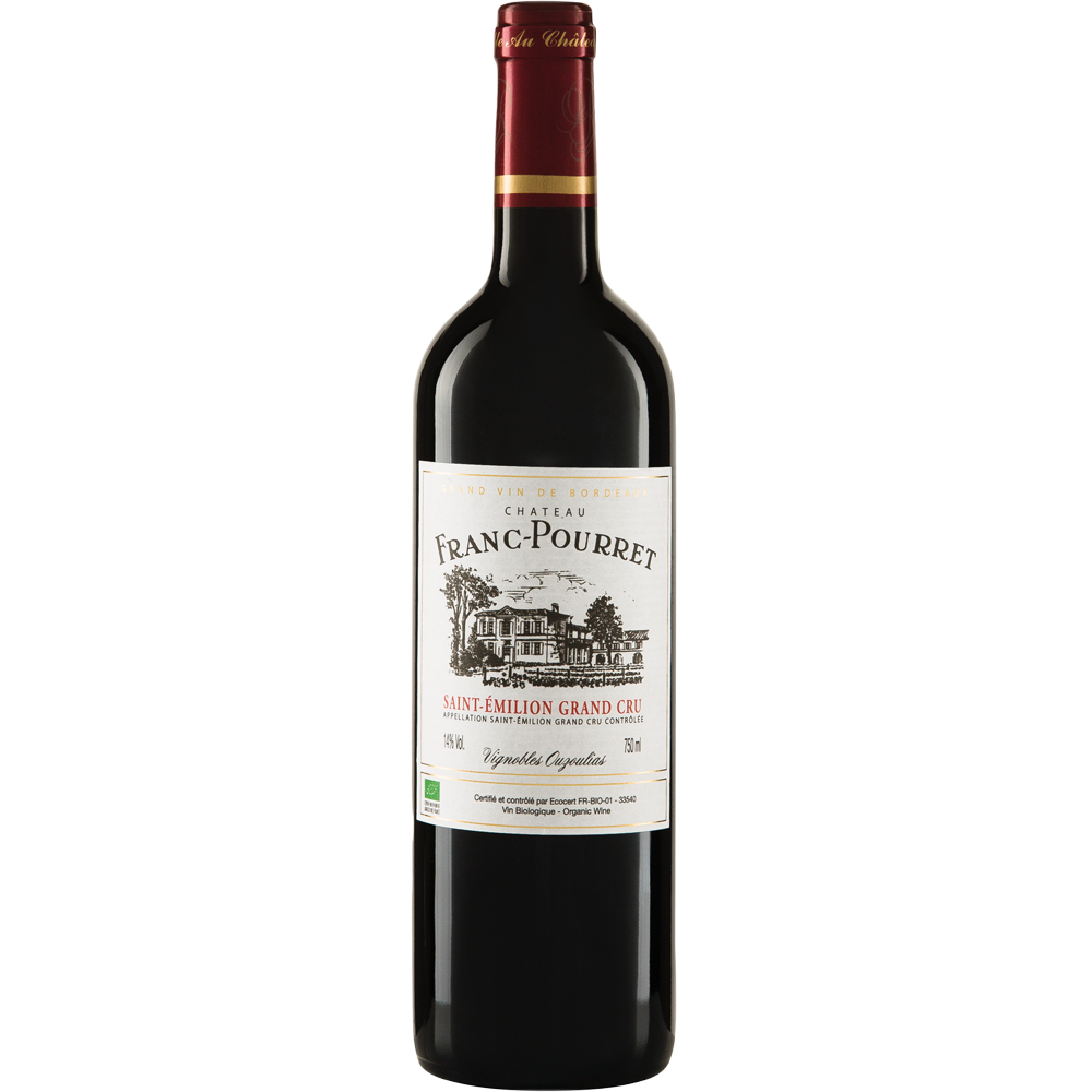 Château Franc-Pourret St-Émilion Grand Cru 2022 biologische rode wijn Frankrijk