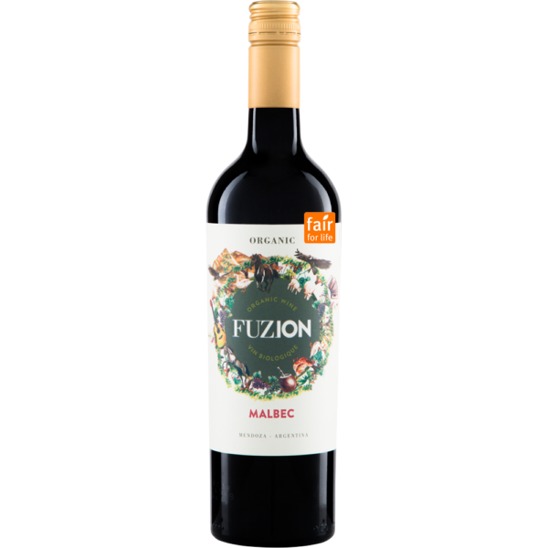 Fuzion Organic Malbec biologische fairtrade malbec rode wijn uit Mendoza Argentinië