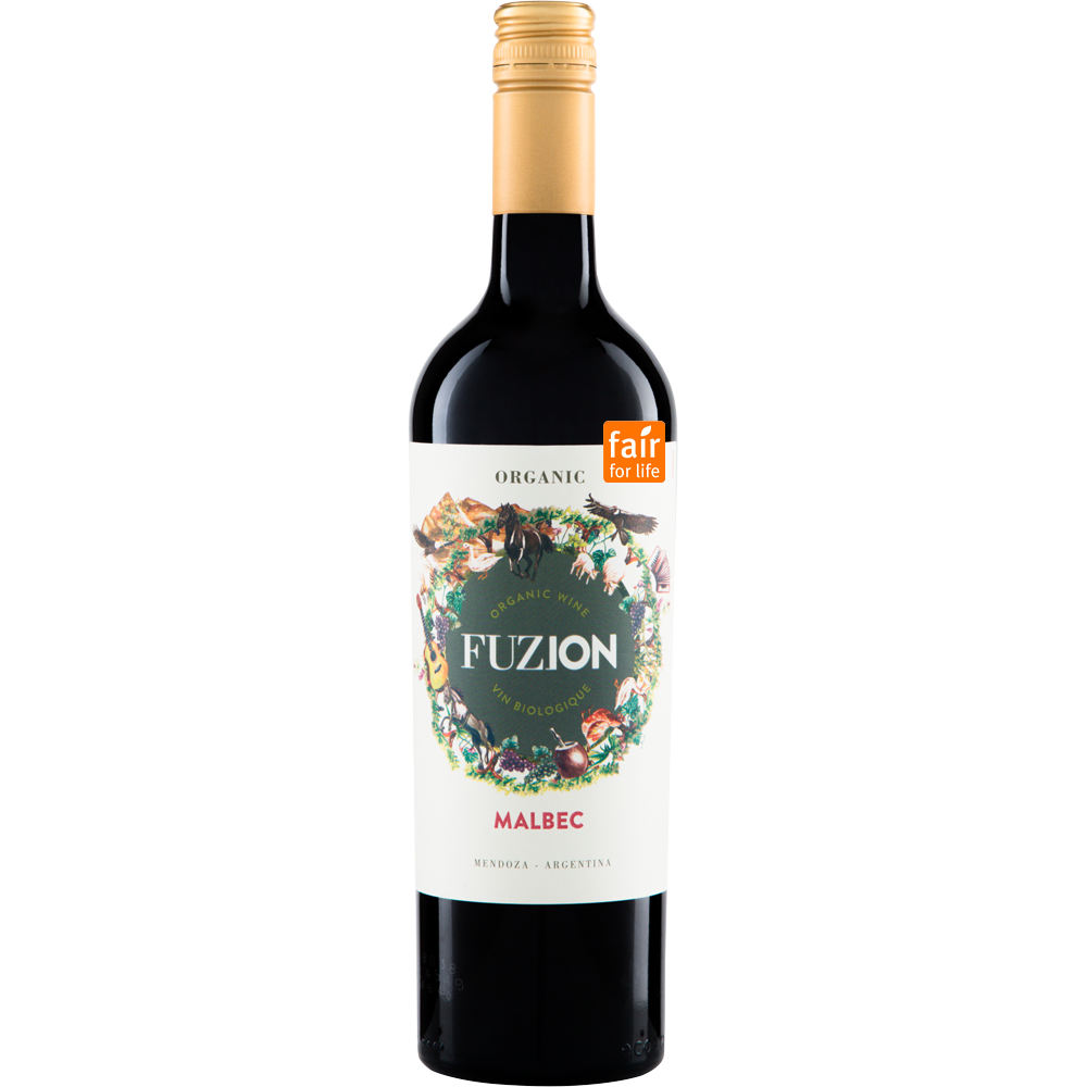 Fuzion Organic Malbec biologische fairtrade malbec rode wijn uit Mendoza Argentinië