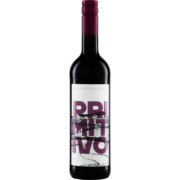 Un Viaggio In Italia Primitivo biologische rode wijn uit Puglia
