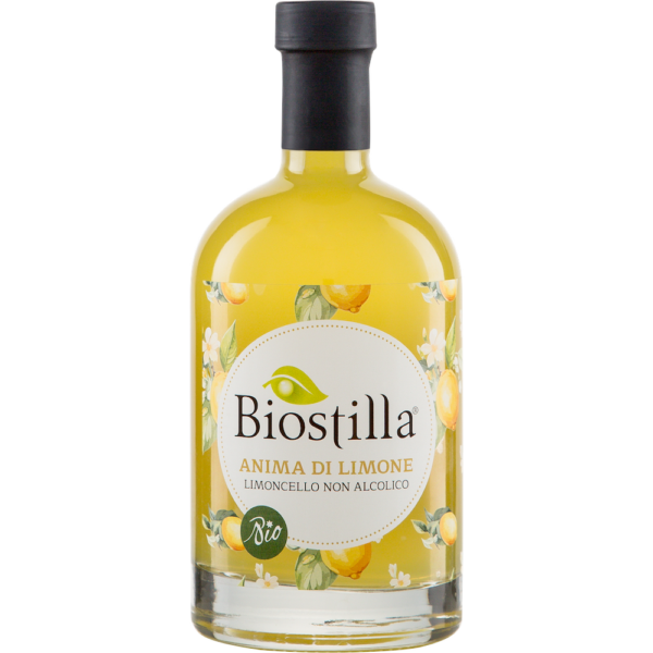 Biostilla Limoncello Alcoholvrij 50cl biologische alcoholvrije limoncello uit Italië