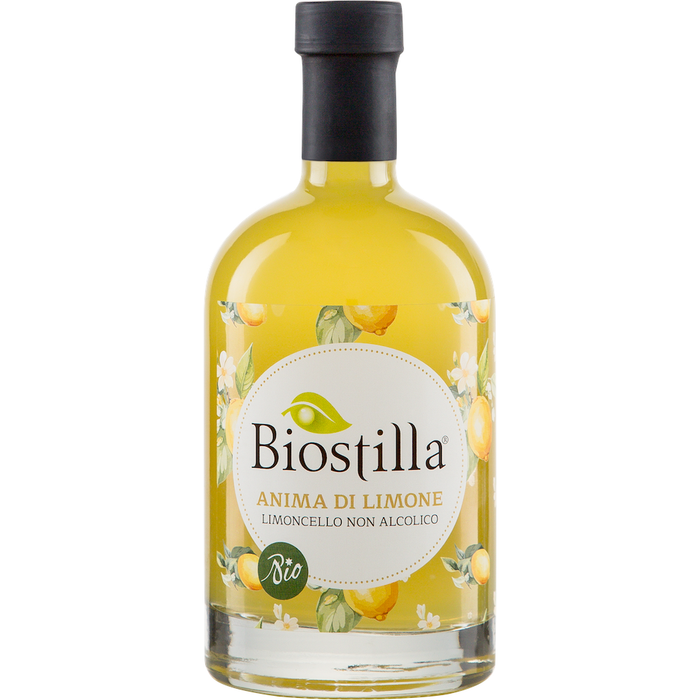 Biostilla Limoncello Alcoholvrij 50cl biologische alcoholvrije limoncello uit Italië
