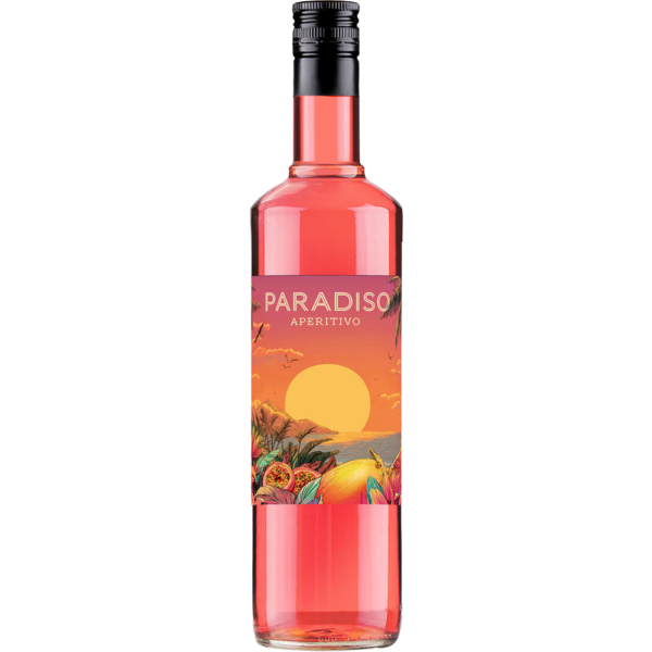 Paradiso Aperitivo Spritz biologische aperitief uit Italië met roze grapefruit mango en passievrucht